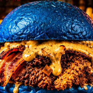 Hamburguesa Beicon Blue